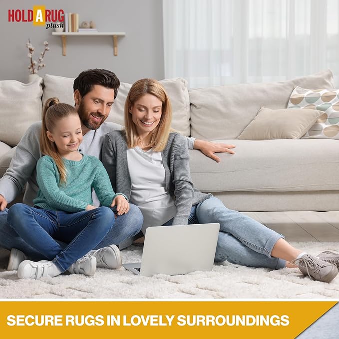 Hold-a-Rug Plush 8' x 10' Nonskid, Nonslip Rug Pad, Reversible Gripper - Image 4