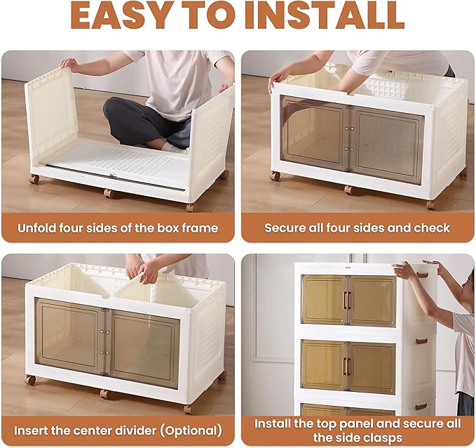 568QT/141Gal 3 Layer Stackable Storage Bins - Image 6