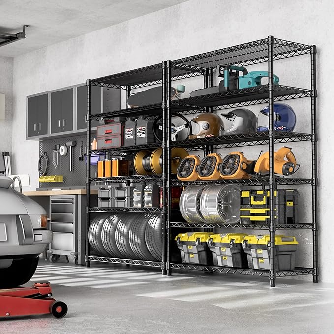 4080 lbs Steel Storage Shelving 6-Tier Utility Shelving Unit Steel Organizer - Image 6
