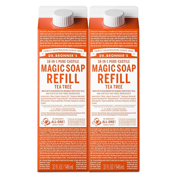 Dr. Bronner's Magic Soap-Pure-Castile Liquid Soap Refill-Regenerative Organic by DrBronners