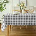 Classic Gingham Tablecloth Fabric by Essifunia