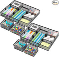 Marbrasse 3 Pack Desk Drawer Organizers by Marbrasse