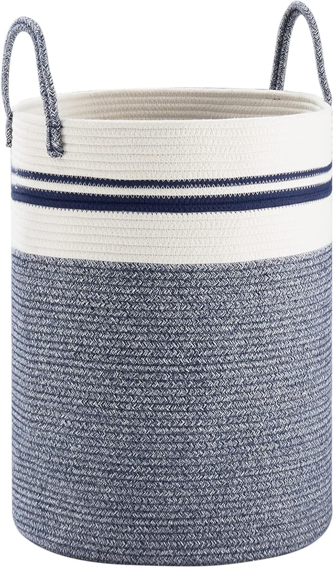 Woven Rope Laundry Hamper Basket by YOUDENOVA, 58L Tall Luandry Basket - Image 4