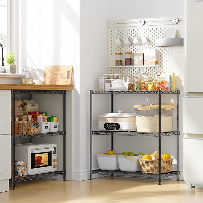 Storage Shelves Adjustable Wire Shelving Metal Wire Rack Shelving Unit Storage - Image 8