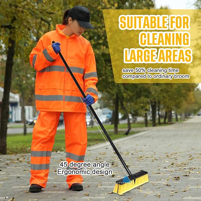 Zhehao 6 Pack 18 Inches Push Broom Outdoor, Concrete Floor Cleaning - Image 7