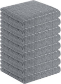 Homaxy 100% Cotton Terry Kitchen Towels, Checkered Designed, Soft and Super by Homaxy