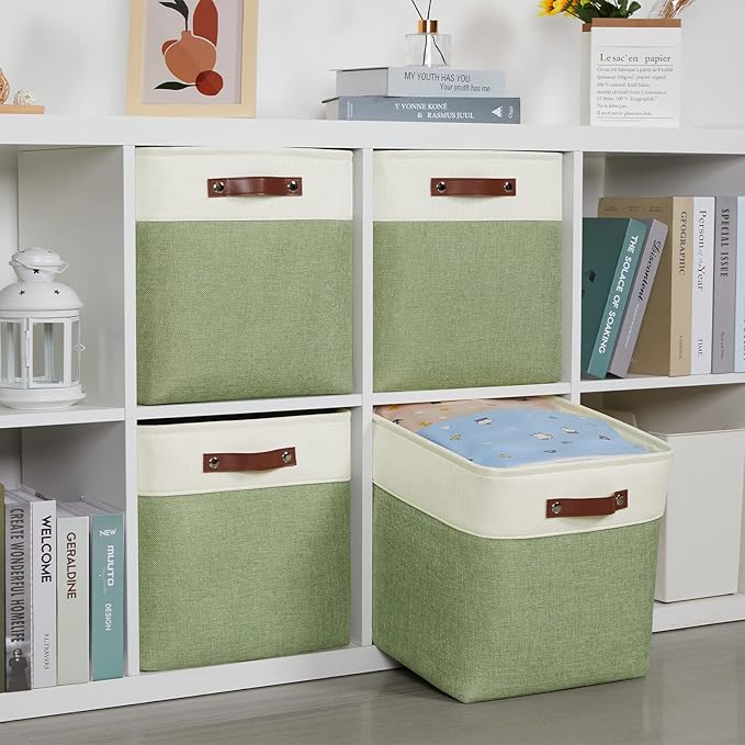 DULLEMELO Storage Baskets for Organizing, Linen Closet Organizers and Storage - Image 7