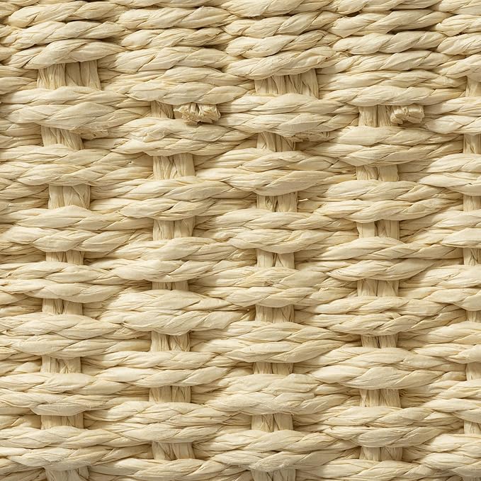 LA JOLIE MUSE Small Beige Wicker Baskets - Image 6