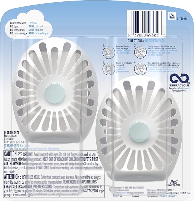 Febreze Small Spaces Air Freshener, Lilac & Violet, 2 Ct - Image 2
