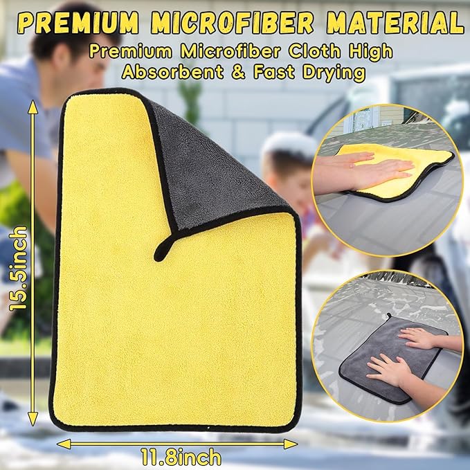 144'' Long Extendable Handle Car RV Wash Brush Kits - Image 9