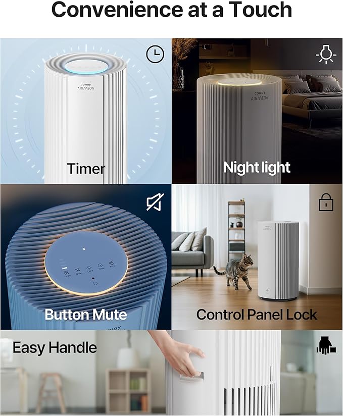 COWAY Air Purifiers for Large Room Whole Home Up to 2, 640 ft², True HEPA - Image 11