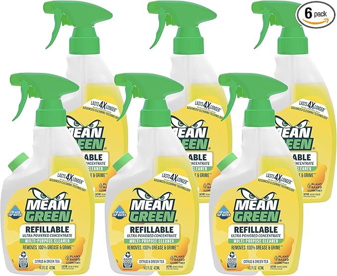 Mean Green Refillable Ultra Powered CONCENTRATE Multi-Purpose Cleaner, Citrus & by MeanGreen