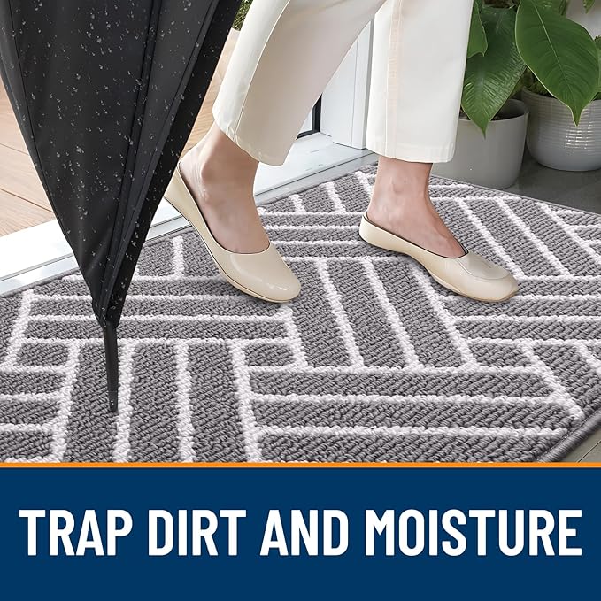OLANLY Runner Indoor Door Mat, 70x23 Inch, Dirt Resistant and Absorbent - Image 2