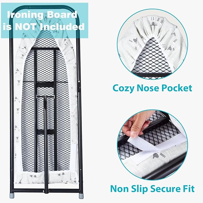 Over The Door Ironing Board Cover 13 x 37 inch, Small Iron Board Cover w 3 - Image 3