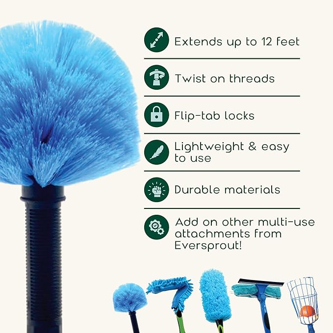 EVERSPROUT 5-to-12ft Telescoping Durable Duster - Image 2