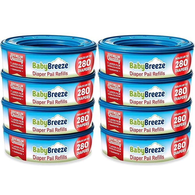 BabyBreeze Diaper Pail Refill Bags Compatible by BabyBreeze