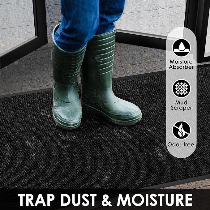 2′ x 49′ Front Door Mat Indoor Outdoor Entrance, Commercial Floor Mat Heavy - Image 5