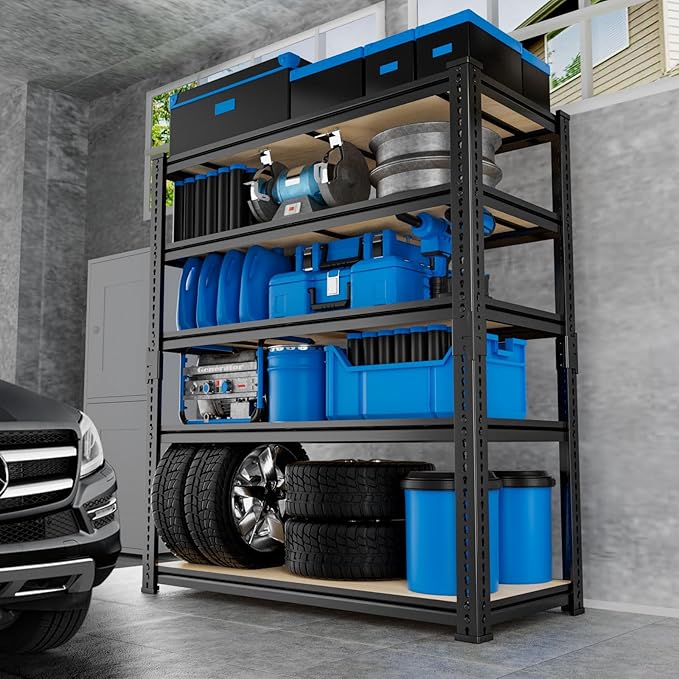 Garage Shelving, Storage Shelves Heavy Duty 2000 LBS Capacity, 5 Tier - Image 2