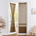 Tollpiz Sheer Door Curtains Closet Linen Textured Curtain Sheers Doorway Light by Tollpiz