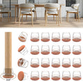 24PCS Upgraded Silicone Chair Leg Floor Protectors by Violibar
