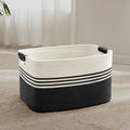 60L Large Laundry Basket with Leather Handles by ELEVATEDELEGANCETIMELESSSTYLE