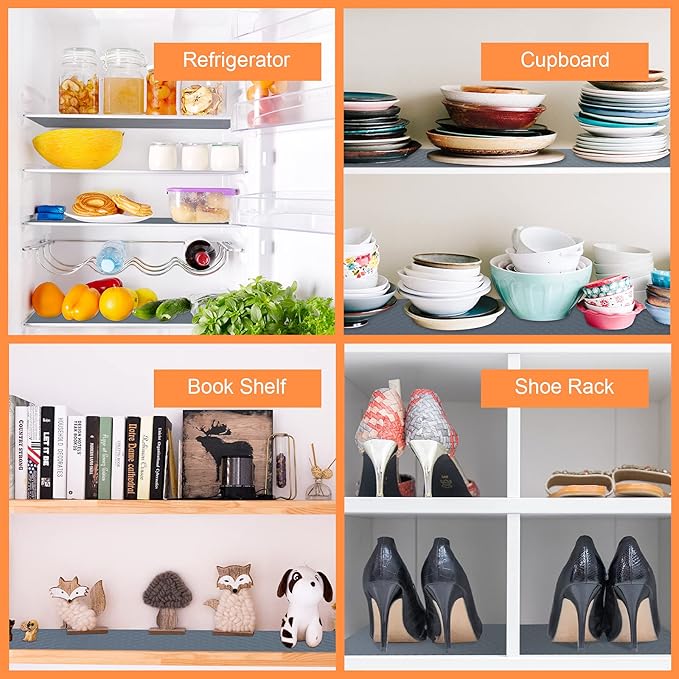 Shelf Liners for Kitchen Cabinets Refrigerator Liners Waterproof & Oil-Proof - Image 2