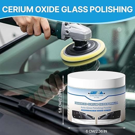 4.94 oz Cerium Oxide Glass Polishing – Premium Windshield Glass Scratch Remover - Image 2