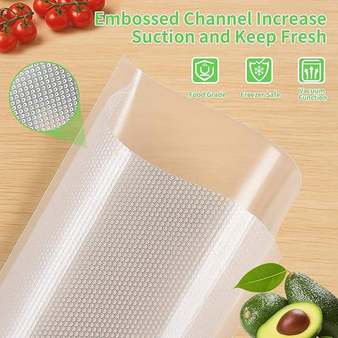 MakMeFre 100 Count Vacuum Sealer Bags 50 of Each Size 50 Pint 6"X10"and 50 - Image 5