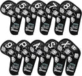 Golf Iron Covers Lucky 777 Golf Iron Headcover 10pcs Synthetic Leather Golf by BAIRBREGOLF