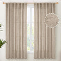YoungsTex Dark Oatmeal Curtains 63 Inches Long by YoungsTex