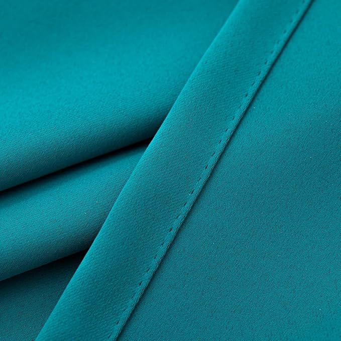 Pickluc Blackout Curtains 45 Inches Long 2 Panels, Room Darkening Tiers - Image 3
