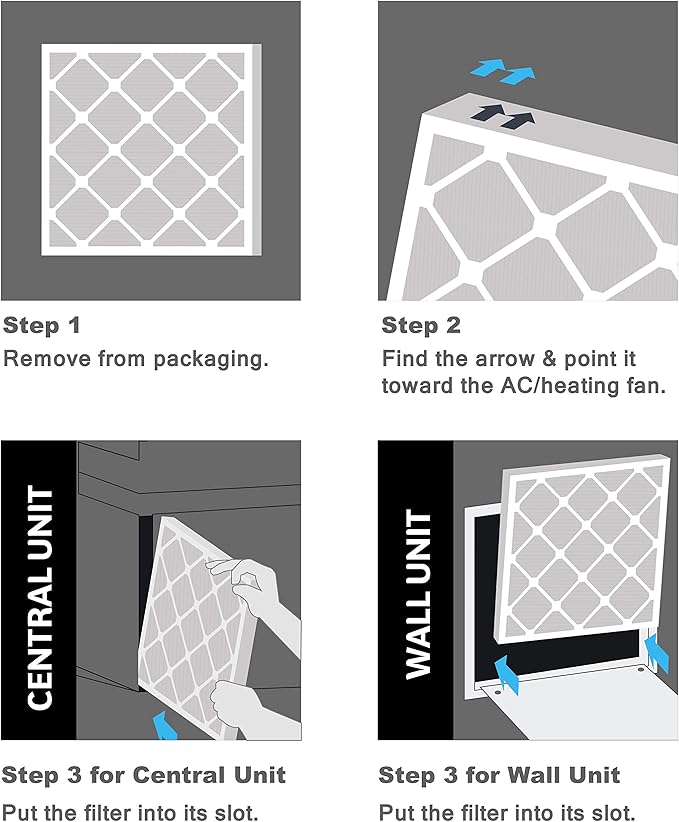Aerostar 8x8x1 MERV 11, Pleated Air Filter, Box of 6, Made in the USA - Image 5