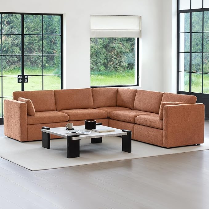 CHITA Oversized Modular Sectional Sofa Set, FSC Certified Extra Large 5 Seat V - Image 3