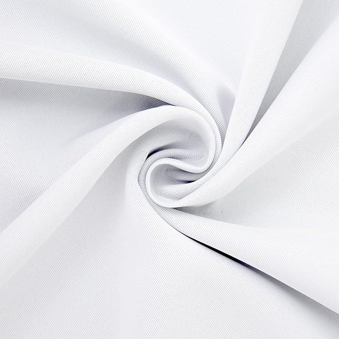 BGment White Curtains 36 Inches Length - Image 5