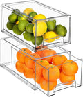 Sorbus Large Clear Storage Drawers – Stackable Pull-Out Storage Bins by Sorbus