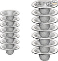 14PCS Drain Mesh Basket, 2.125'' & 2.75" Bathroom Mesh Sink Drain Strainer by Beyoslf