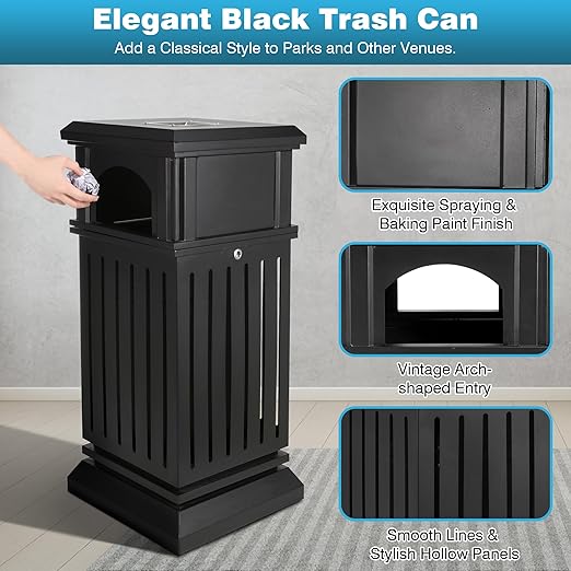 IRONWALLS Commercial Trash Can - Image 5