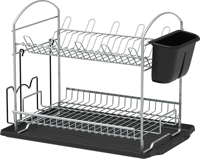 SIMPLE HOUSEWARE 2-Tier Dish Rack - Image 2