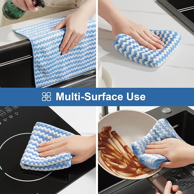 JOYMOOP Microfiber Cleaning Cloths – 18 Pack, Super Absorbent Towels - Image 7
