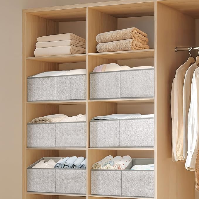 DIMJ Large Closet Shelf Organizer Bins 6 Packs - Image 6
