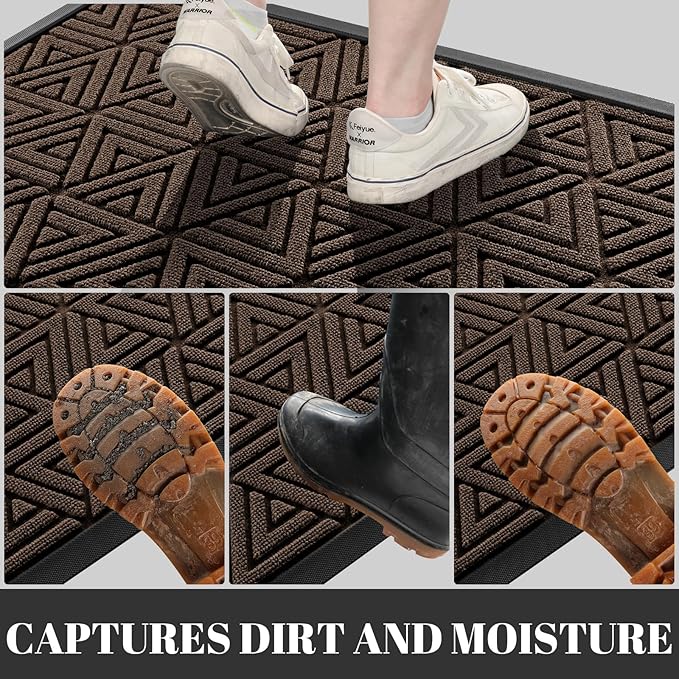 Yimobra Large Door Mat 47x24, All-Weather Waterproof Non-Slip Welcome Matt - Image 7