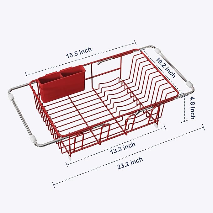 JASIWAY Dish Drying Rack in Sink, Dishes Drainers - Image 7