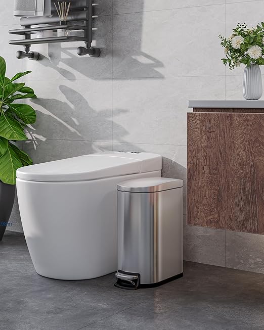 Garvee 13 Gal and 2.6 Gal Stainless Steel Trash Can Combo Set, Rustproof - Image 9