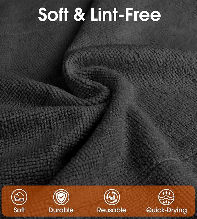 Roll of Microfiber Cleaning Cloth –100 Pack, Tear Away Microfiber Towels - Image 3