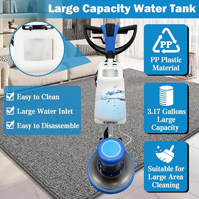 TECHTONGDA Floor Polisher Commercial Floor Buffer Scrubber Buffer Polisher - Image 5