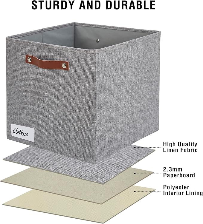 Collapsible Fabric Storage Cube Bins - Image 5