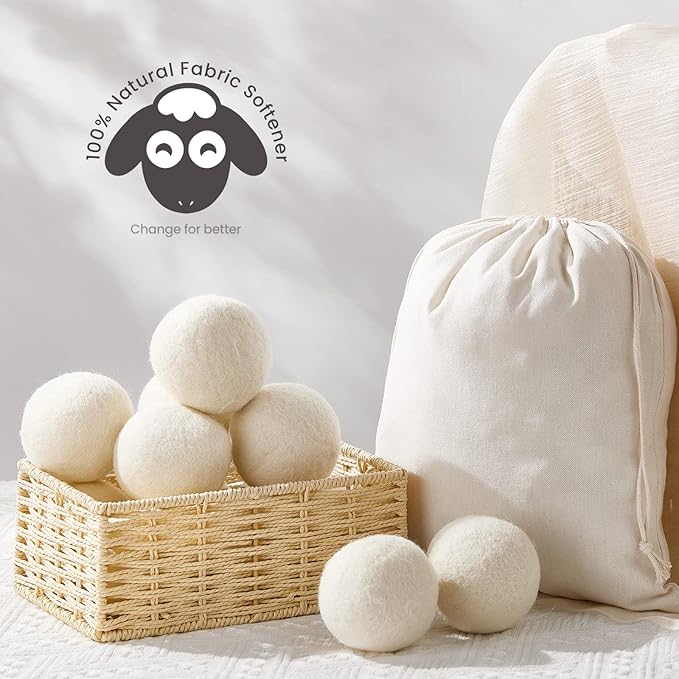 26 Pieces Wool Dryer Balls Set 24 XL Reusable Wool Balls - Image 5