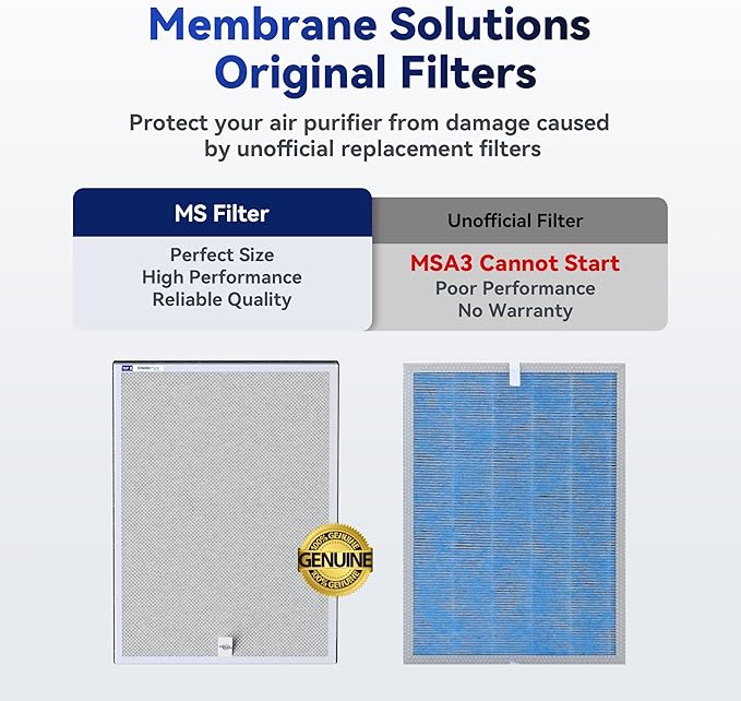 Membrane Solutions MSA3/MSA3S Genuine Smoke Removal Air Purifier Filter - Image 4
