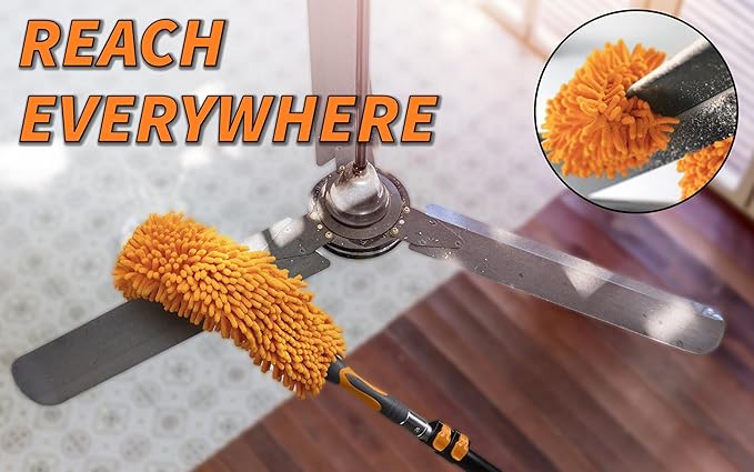 20 Foot High Ceiling Duster Kit and Scrub Brush - Image 5