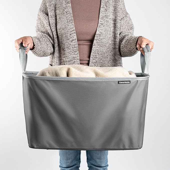 CleverMade Collapsible Laundry Basket Hamper - Image 8